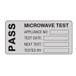 Image of Martindale MICRO Microwave Test PASS PAT Test Label