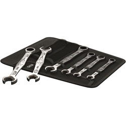 Image of Wera Joker Ratchet Combination plus Open-end Spanner Set, Metric 6 piece in in high quality pouch