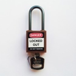 Image of Brady Compact safe padlock 38mm Sha KD Brown/6