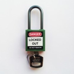 Image of Brady Compact safe padlock 38mm Sha KD Green/6