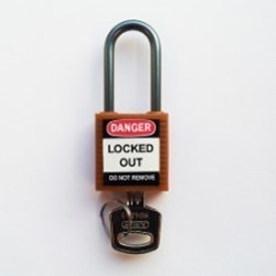Image of Brady Compact safe padlock 38mm Sha KD Org/6