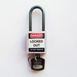 Image of Brady Compact safe padlock 38mm Sha KD White/6