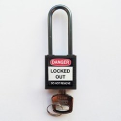 Image of Brady Compact safe padlock 50mm Sha KD Black/6