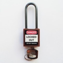 Image of Brady Compact safe padlock 50mm Sha KD Brown/6