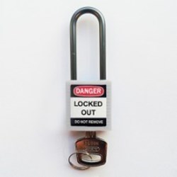 Image of Brady Compact safe padlock 50mm Sha KD White/6