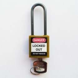 Image of Brady Compact safe padlock 50mm Sha KD Yel/6
