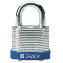 Image of Brady Steel Padlock 20mm Sha KD Blue/6