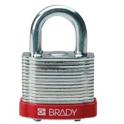 Image of Brady Steel Padlock 20mm Sha KD Red/6