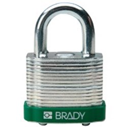 Image of Brady Steel Padlock 20mm Sha KD Green/6