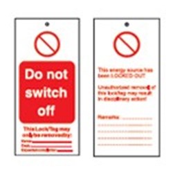 Image of Brady TAG-DO NOT SWITCH OFF-50*110