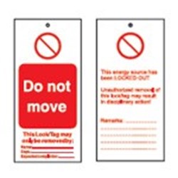 Image of Brady TAG-DO NOT MOVE-50*110