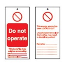 Image of Brady TAG-DO NOT OPERATE-50*110