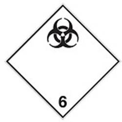 Image of 257534 - Transport Sign - ADR 6.2 - Infectious substance
