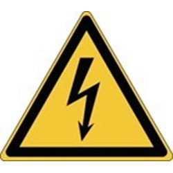 Image of 828089 - ISO Safety Sign - Warning; Electricity
