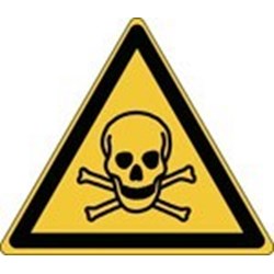 Image of 828682 - ISO Safety Sign - Warning; Toxic material