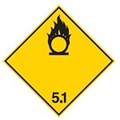 Image of 257514 - Transport Sign - ADR 5.1 - Oxidizing Substance