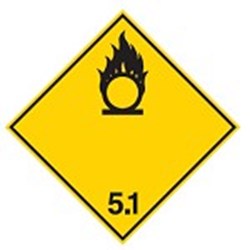 Image of 257514 - Transport Sign - ADR 5.1 - Oxidizing Substance