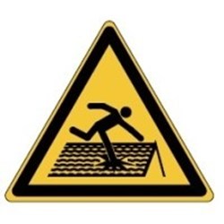 Image of 836289 - Glow-in-the-dark safety sign