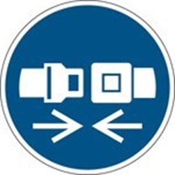 Image of 820803 - ISO Safety Sign - Wear safety belts