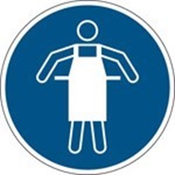 Image of 821696 - ISO Safety Sign - Use protective apron