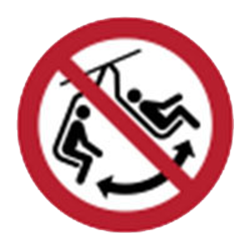 Image of 135815 - Do not swing the chair - ISO 7010
