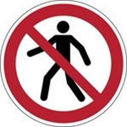 Image of 822292 - ISO Safety Sign - No thoroughfare