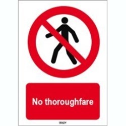 Image of 822357 - ISO 7010 Sign - No thoroughfare