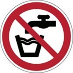 Image of 822438 - ISO Safety Sign - Not drinking water