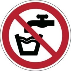 Image of 822447 - ISO 7010 Sign - Not drinking water