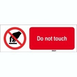 Image of 823097 - ISO 7010 Sign - Do not touch
