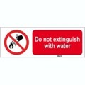 Image of 823250 - ISO 7010 Sign - Do not extinguish with water