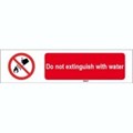 Image of 823255 - ISO 7010 Sign - Do not extinguish with water
