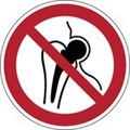 Image of 823629 - ISO Safety Sign - No access for persons with metallic implants