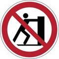 Image of 823928 - ISO Safety Sign - No pushing