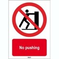 Image of 823990 - ISO 7010 Sign - No pushing