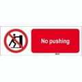 Image of 824001 - ISO 7010 Sign - No pushing