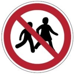 Image of 831360 - ISO 7010 signs - No children allowed