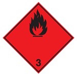 Image of 257504 - Transport Sign - ADR 3a - Highly flammable liquid