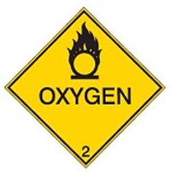 Image of 257539 - Maritime Transport Sign - IMDG 2B - Oxygen