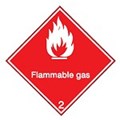Image of 257541 - Maritime Transport Sign - IMDG 2D - Flammable gas