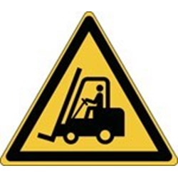 Image of 139000 - Warning; Forklift trucks and other industrial vehicles - ISO 7010