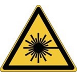Image of 826906 - ISO Safety Sign - Warning; laser beam