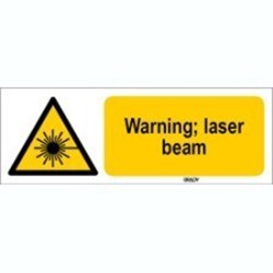 Image of 826968 - ISO 7010 Sign - Warning; laser beam