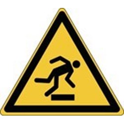 Image of 827349 - ISO Safety Sign - Warning: Floor level obstacle