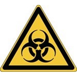 Image of 827655 - ISO Safety Sign - Warning: Biological hazard