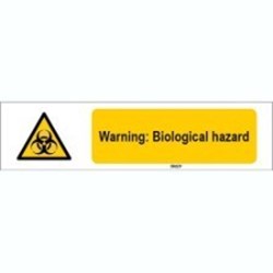 Image of 827709 - ISO 7010 Sign - Warning: Biological hazard