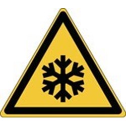 Image of 827795 - ISO Safety Sign - Warning: Low temperature/ freezing conditions