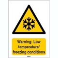 Image of 827853 - ISO 7010 Sign - Warning: Low temperature/ freezing conditions
