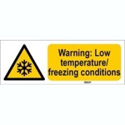 Image of 827864 - ISO 7010 Sign - Warning: Low temperature/ freezing conditions