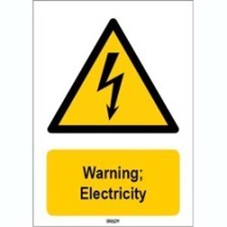 Image of 828149 - ISO 7010 Sign - Warning; Electricity